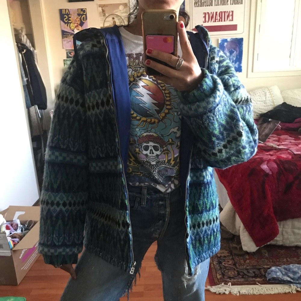 Reversible Bogner Blue Rain Coat